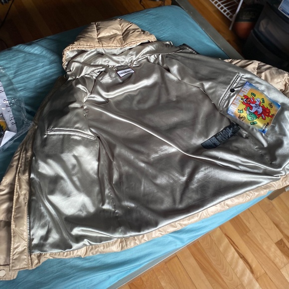 🔥PHILLIP PLEIN "NO LIMIT$" BEIGE NYLON BOMBER (SMALL)🔥 - Picture 3 of 8